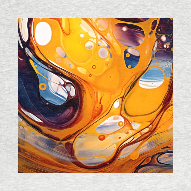 Sunset Hues Fluid Abstract by AbstractGuy
